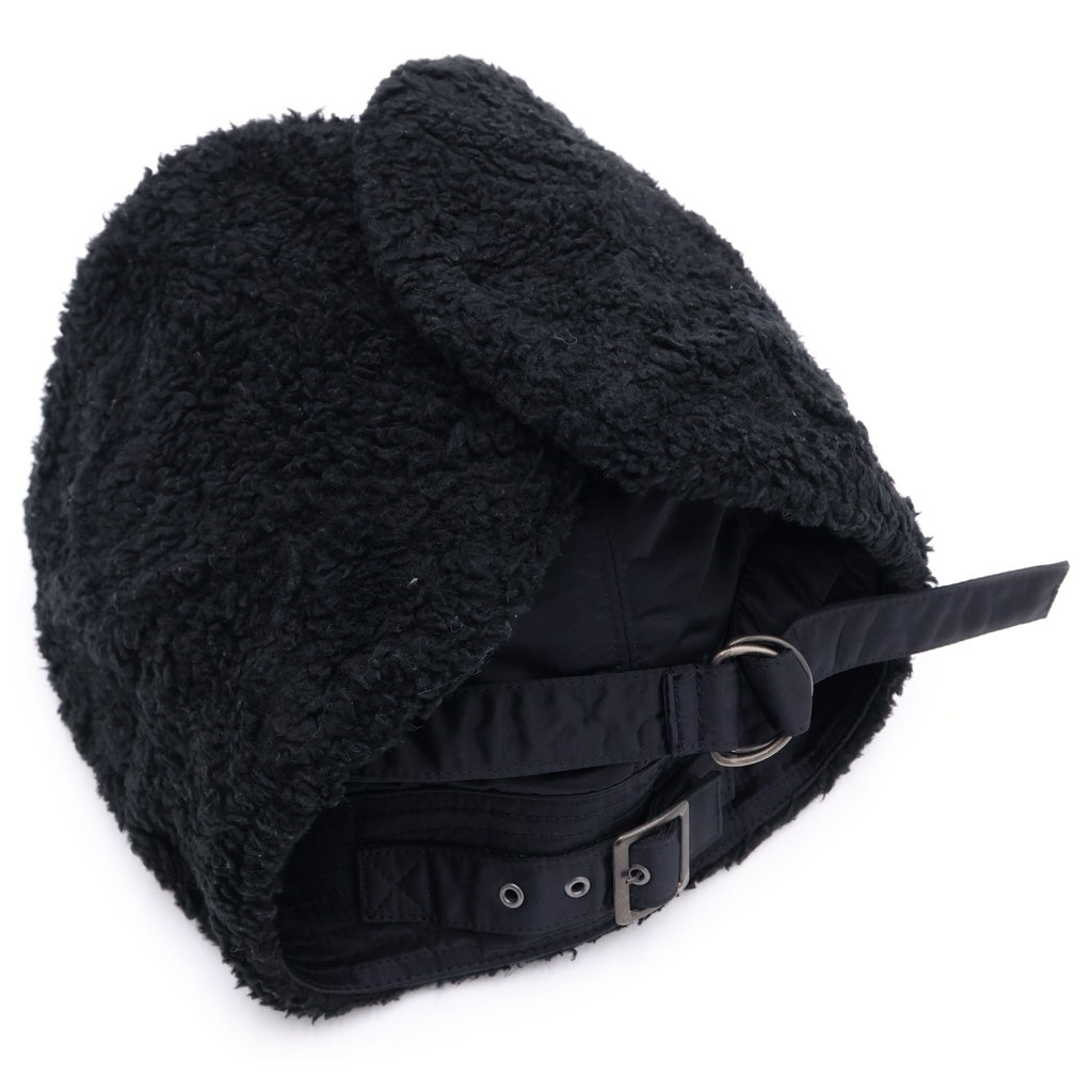 JUNYA WATANABE COMME des GARCONS(ジュンヤワタナベ コムデギャルソン) ベルトデザイン ナイロンフライトキャップ ブラック WR-K601
