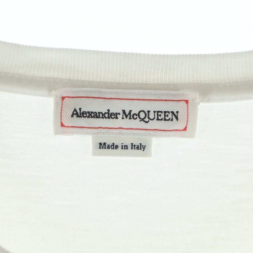 Alexander McQueen(アレキサンダーマックイーン) フロントロゴ クルーネック Tシャツ ホワイト