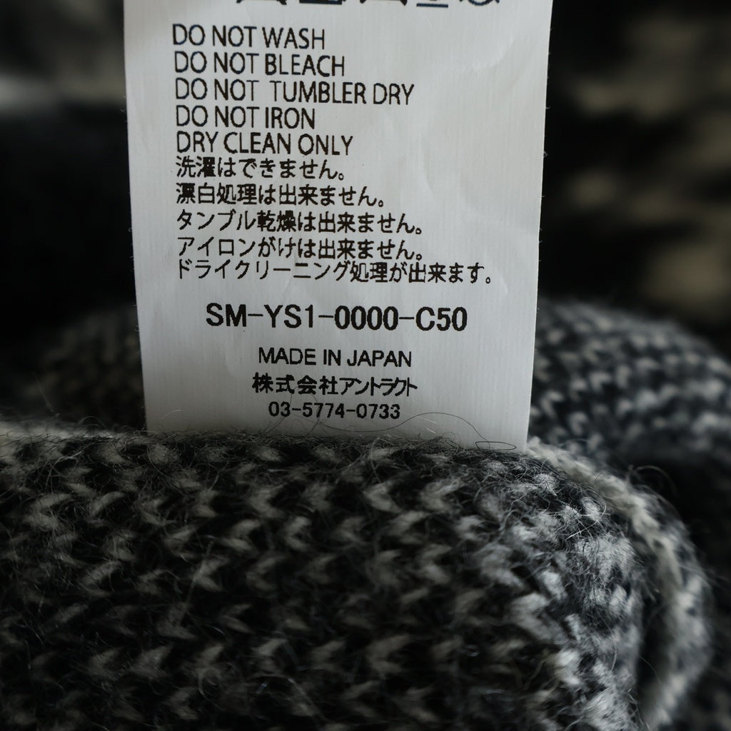 SAINT MICHAEL(セントマイケル) 24AW ×DENIM TEARS DT MH CARDIGAN デニムティアーズ モヘア カーディガン ブラック SM-YS1-0000-C50