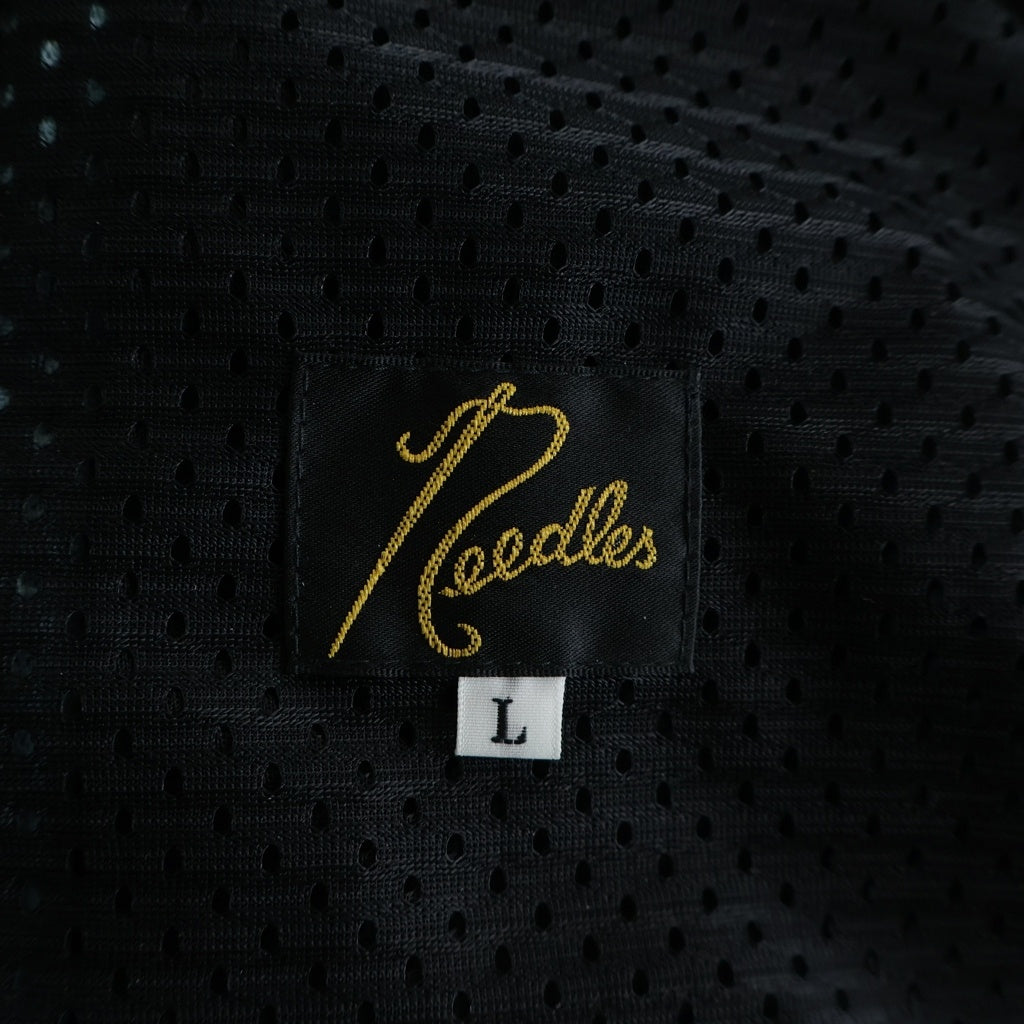 Needles(ニードルス) ×TW POLY SMOOTH TRACK PANTS トゥ ポリエステル スムース ロゴデザイントラックパンツ ブルー RW1760