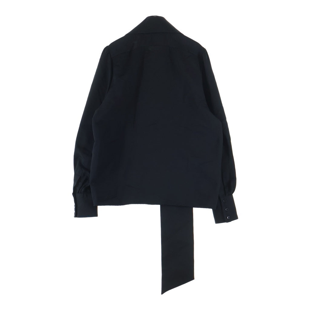 SAINT LAURENT PARIS(サンローランパリ) ショールブラウス ブラック