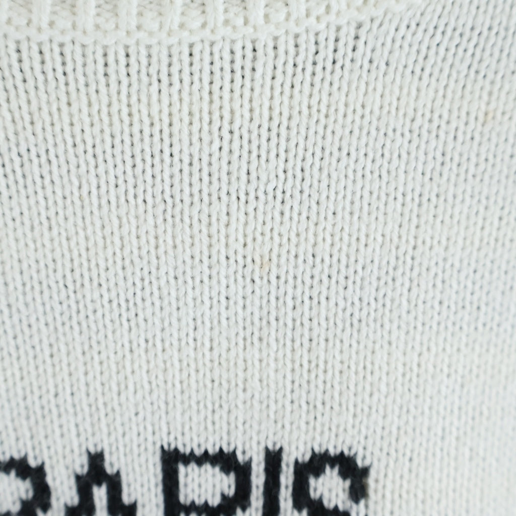 DAIRIKU(ダイリク) 25SS JUST AN IDEA 別注 Docking Lettered Knit ドッキングレタードニット セーター ネイビー BC-2