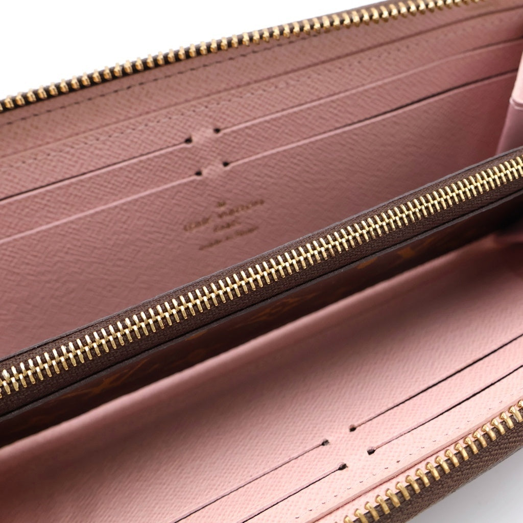 LOUIS VUITTON(ルイヴィトン) モノグラム ポルトフォイユクレマンス ローズバレリーヌ ロングウォレット 長財布 ブラウン M61298