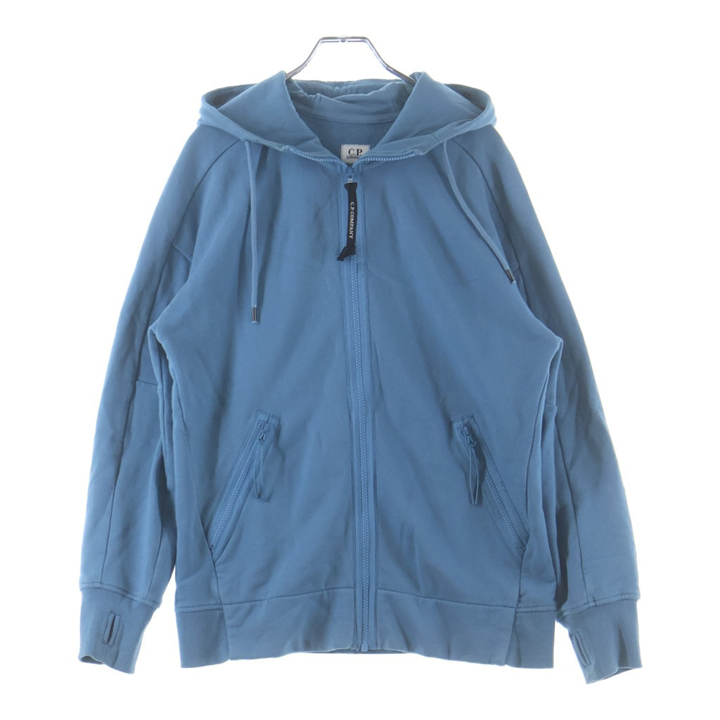 C.P. Company(シーピーカンパニー) DIAGONAL RAISED FLEECE GOGGLE SWEATSHIRT ゴーグル付き ジップアップパーカー フーディー ブルー 19CMSS715A-005086W