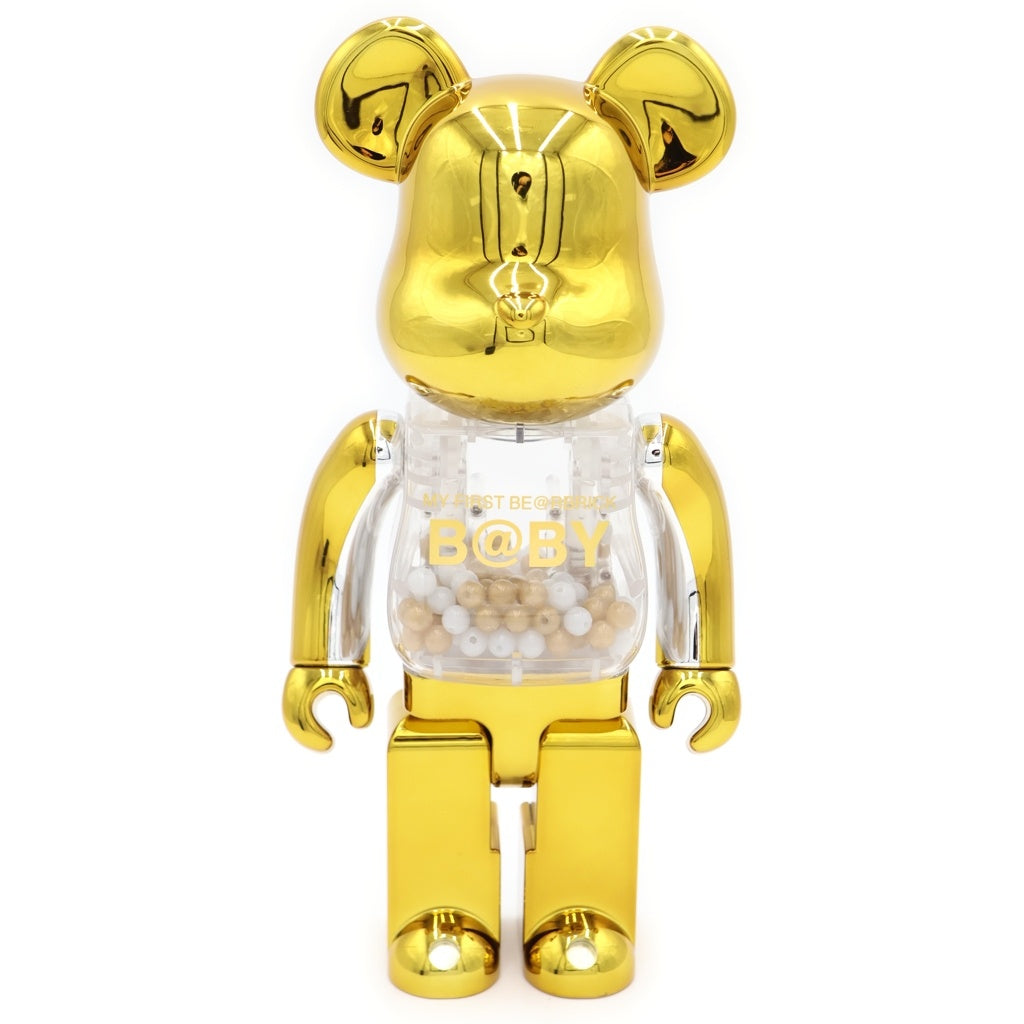 MEDICOM TOY(メディコムトイ) MY FIRST BE@RBRICK B@BY GOLD SILVER 400% ベアブリック フィギュア 人形 ゴールド/シルバー