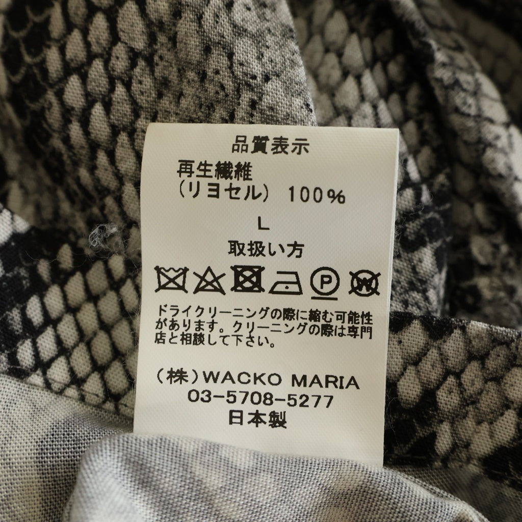 WACKO MARIA(ワコマリア) PYTHON HAWAIIAN SHIRT オープンカラー