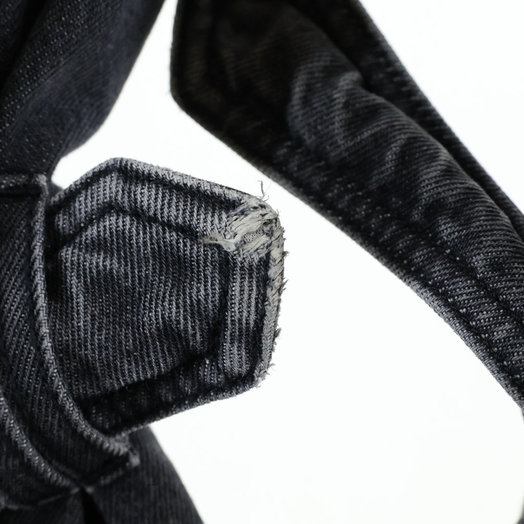 J.W.ANDERSON(ジェー ダブリュー アンダーソン) 25SS BUCKLED-CUFF JEANS ワイドレッグ バギーカフベルトデニムパンツ グレー DT0107PG1745929
