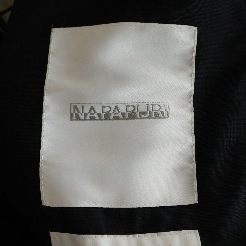 NAPA by Martine Rose(ナパ マーティンローズ) ダブルポケット ジップアップ ナイロンブルゾンジャケット ブラック NOYIG4