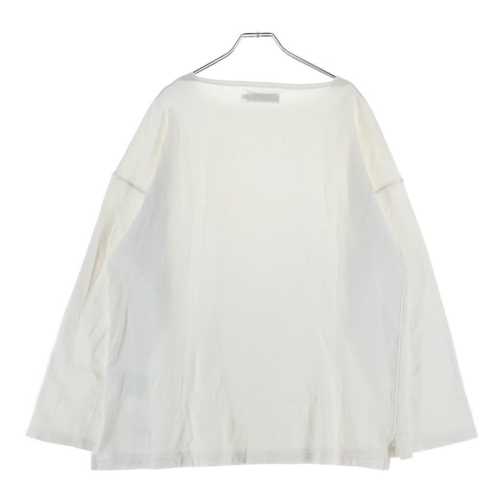 UNDERCOVER(アンダーカバー) MONK L S TEE COTTON MINI URAKE ボートネック長袖カットソー 長袖Tシャツ ホワイト UC1F9801