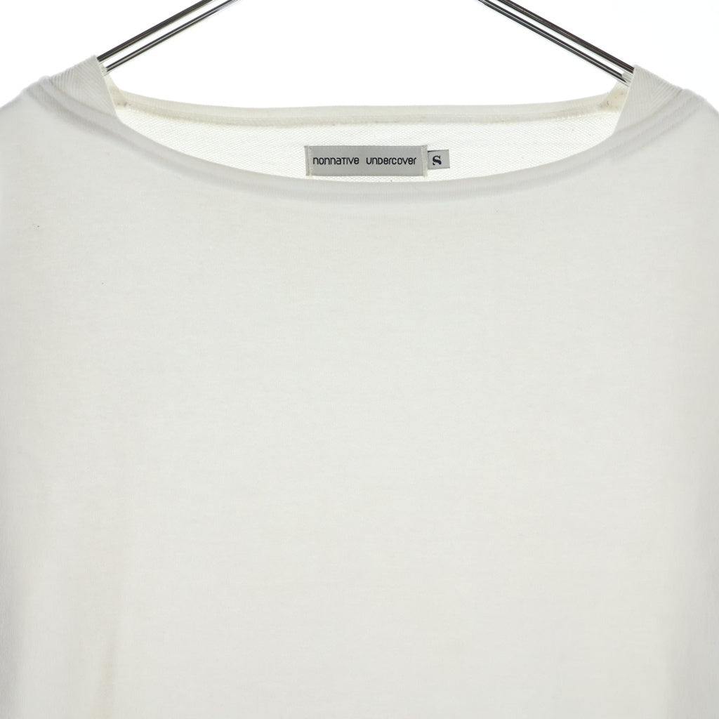 UNDERCOVER(アンダーカバー) MONK L S TEE COTTON MINI URAKE ボートネック長袖カットソー 長袖Tシャツ ホワイト UC1F9801