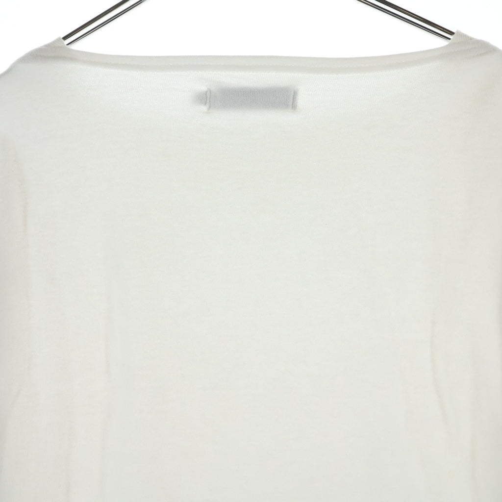 UNDERCOVER(アンダーカバー) MONK L S TEE COTTON MINI URAKE ボートネック長袖カットソー 長袖Tシャツ ホワイト UC1F9801