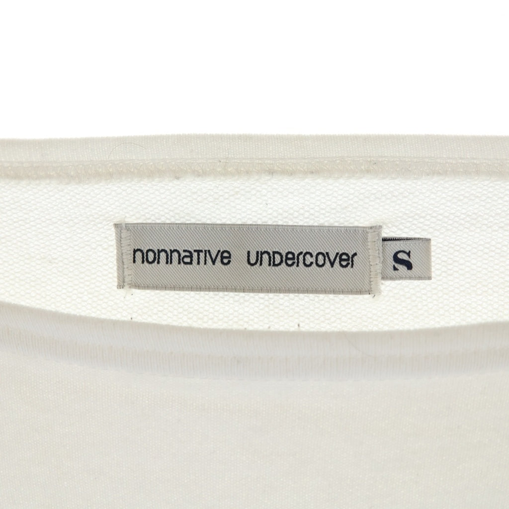 UNDERCOVER(アンダーカバー) MONK L S TEE COTTON MINI URAKE ボートネック長袖カットソー 長袖Tシャツ ホワイト UC1F9801