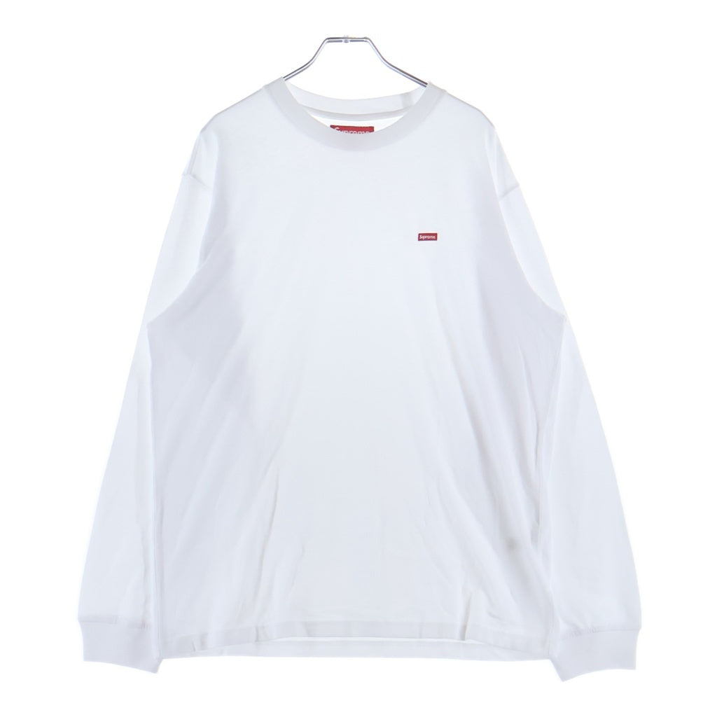 SUPREME(シュプリーム) Small Box Logo L/S Tee スモールボックスロゴ クルーネック長袖カットソーTシャツ ホワイト