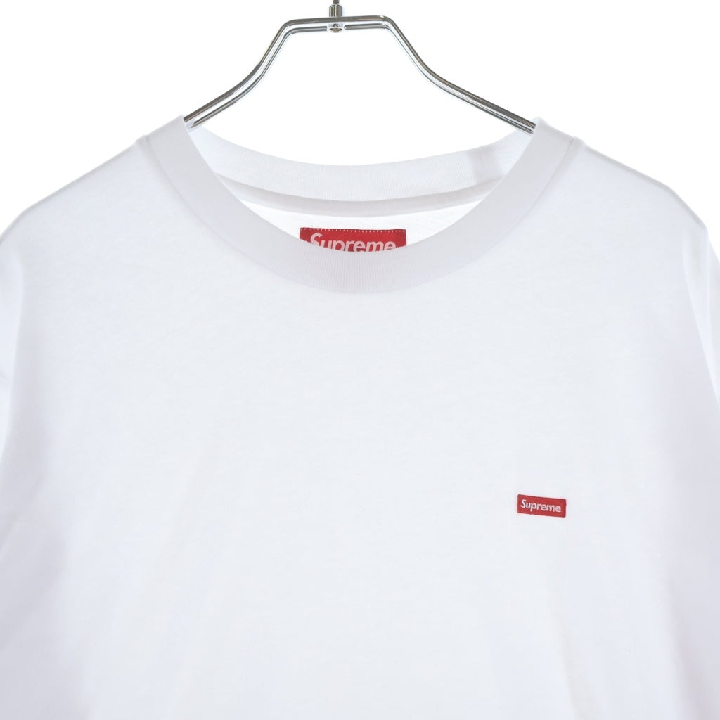 SUPREME(シュプリーム) Small Box Logo L/S Tee スモールボックスロゴ クルーネック長袖カットソーTシャツ ホワイト