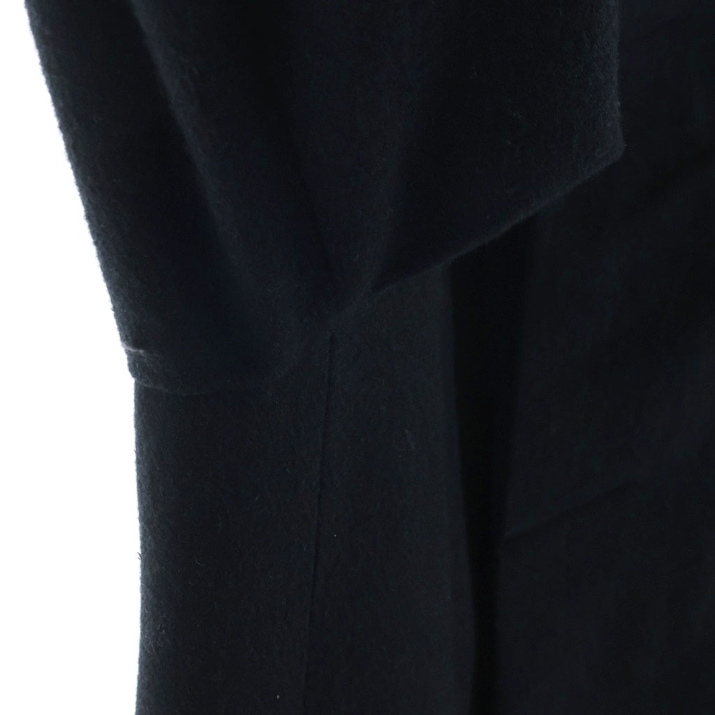 ato(アトウ) 22AW WOOL STAND COLOR COAT ボタンアップ ウールスタンドカラーコート ブラック AM22C-002