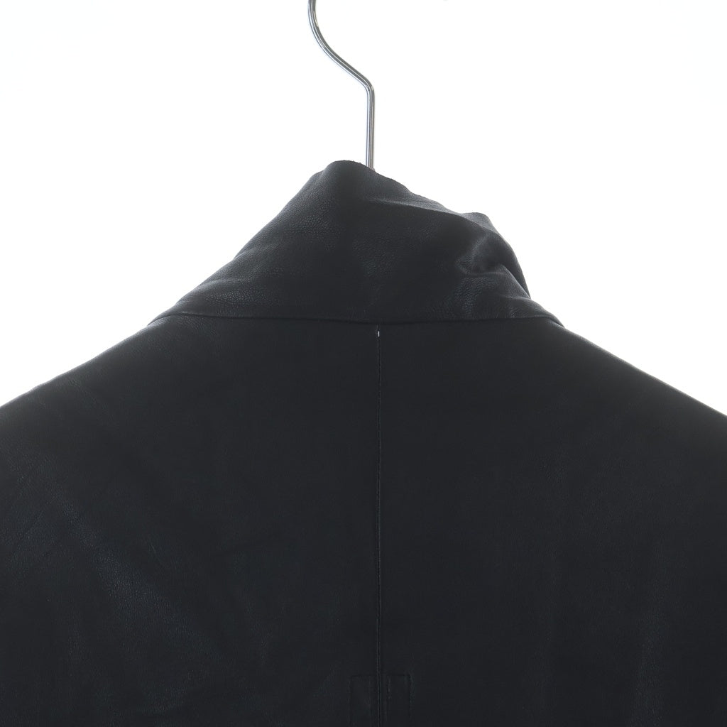 Rick Owens(リックオウエンス) 22SS GARY LEATHER Biker Jacket ゲイリージャケット レザータイトフィット ジップアップジャケット ブラック