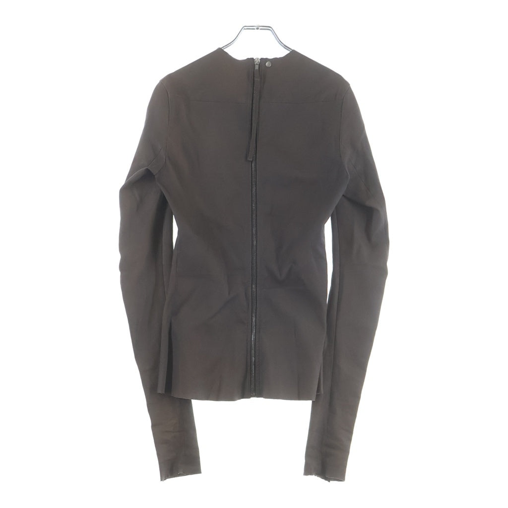 Rick Owens(リックオウエンス) 23SS EDFU Top エドフトップ レザータイトジャケット レザージャケット ブラウン RR01C4228-LS