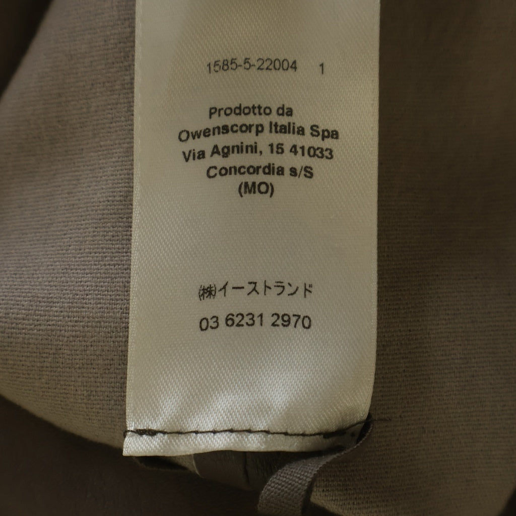 Rick Owens(リックオウエンス) 23SS EDFU Top エドフトップ レザータイトジャケット レザージャケット ブラウン RR01C4228-LS