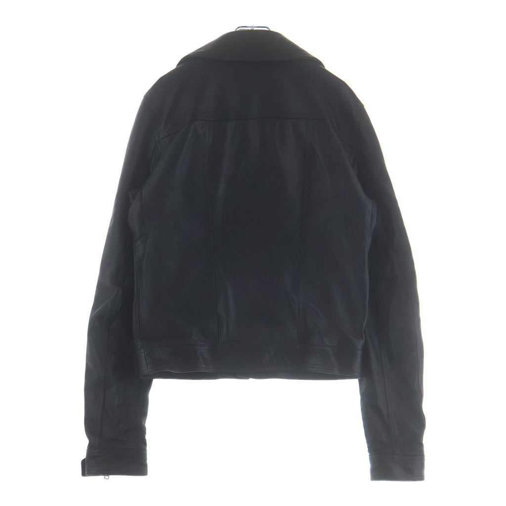 Rick Owens(リックオウエンス) 23SS DRACUBIKER レザージャケット ダブル ライダースジャケット ブラック RU01C4767-LNV