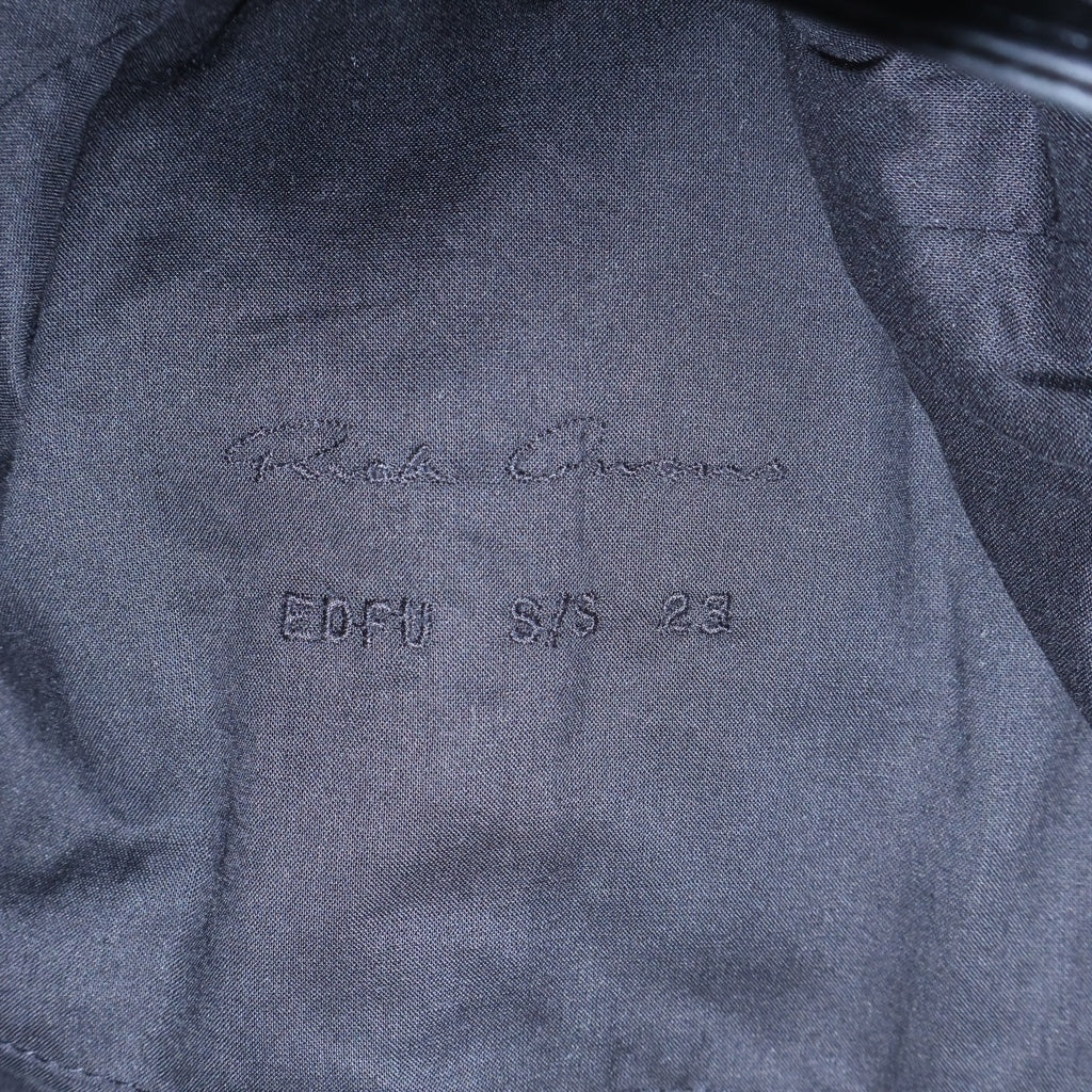 Rick Owens(リックオウエンス) 23SS DRACUBIKER レザージャケット ダブル ライダースジャケット ブラック RU01C4767-LNV