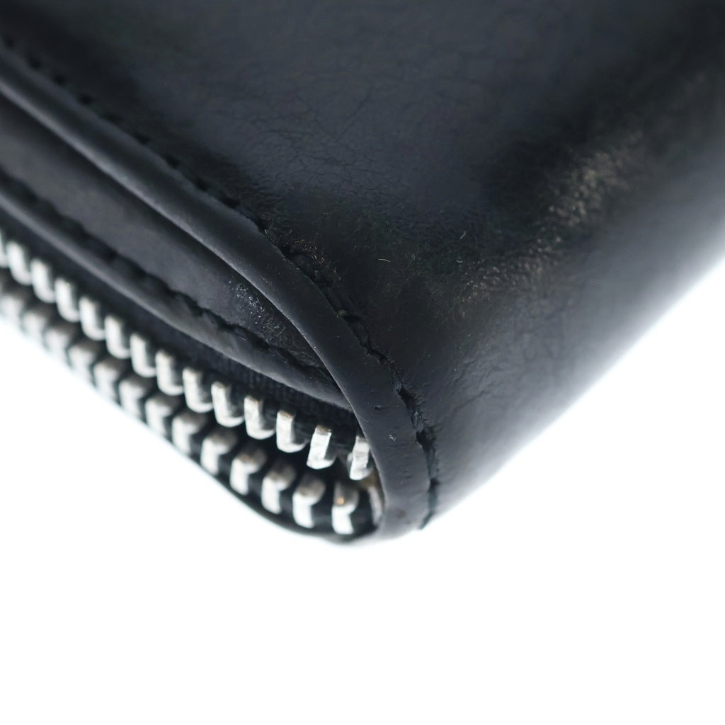 CHROME HEARTS(クロムハーツ) REC F ZIP 3セメタリー クロスパッチ ラウンドファスナーウォレット 長財布 ブラック