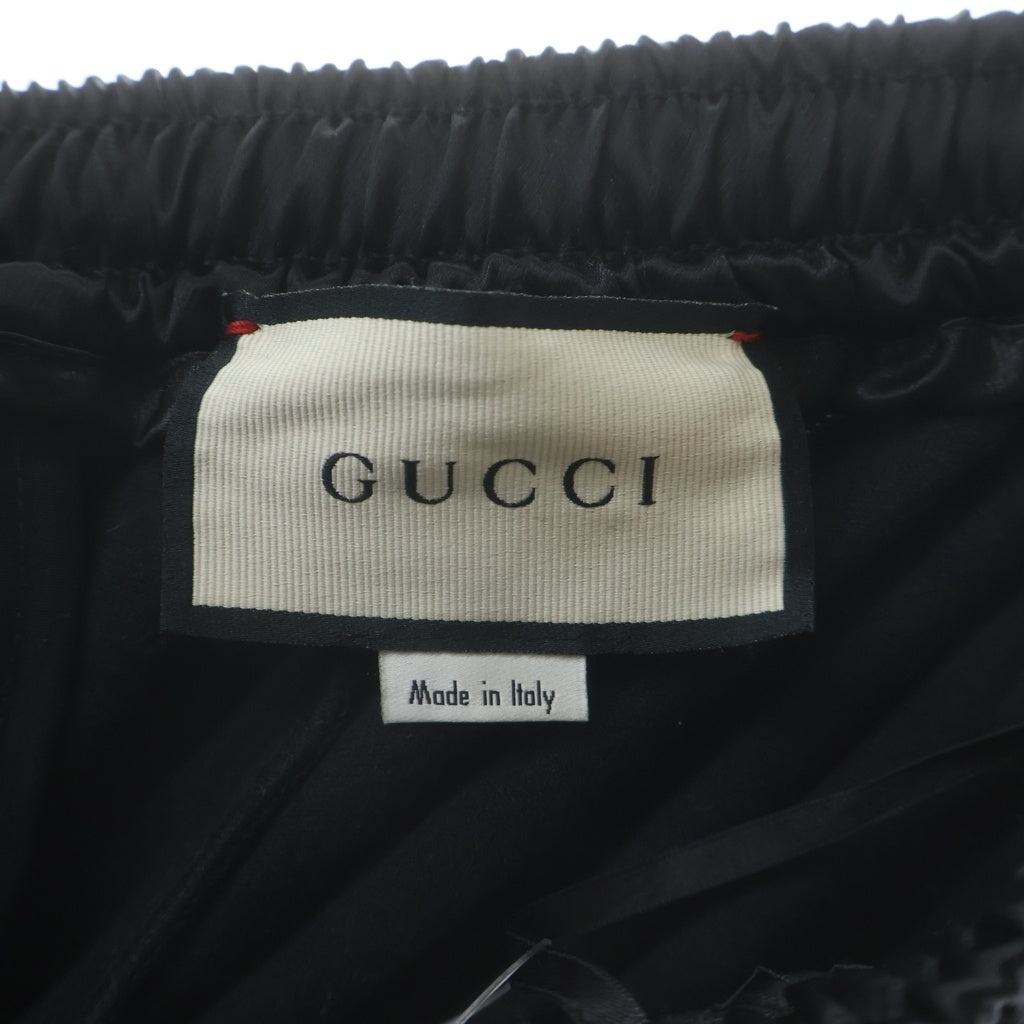 GUCCI(グッチ) ベロアトラックパンツ ジョガーパンツ ブラック 595535 XJBTF