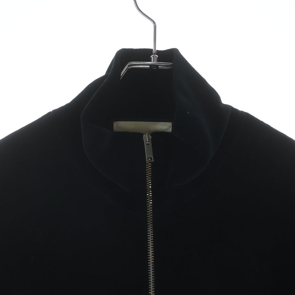 GUCCI(グッチ) フロントロゴジップアップジャケット ベロアジャケット ブラック