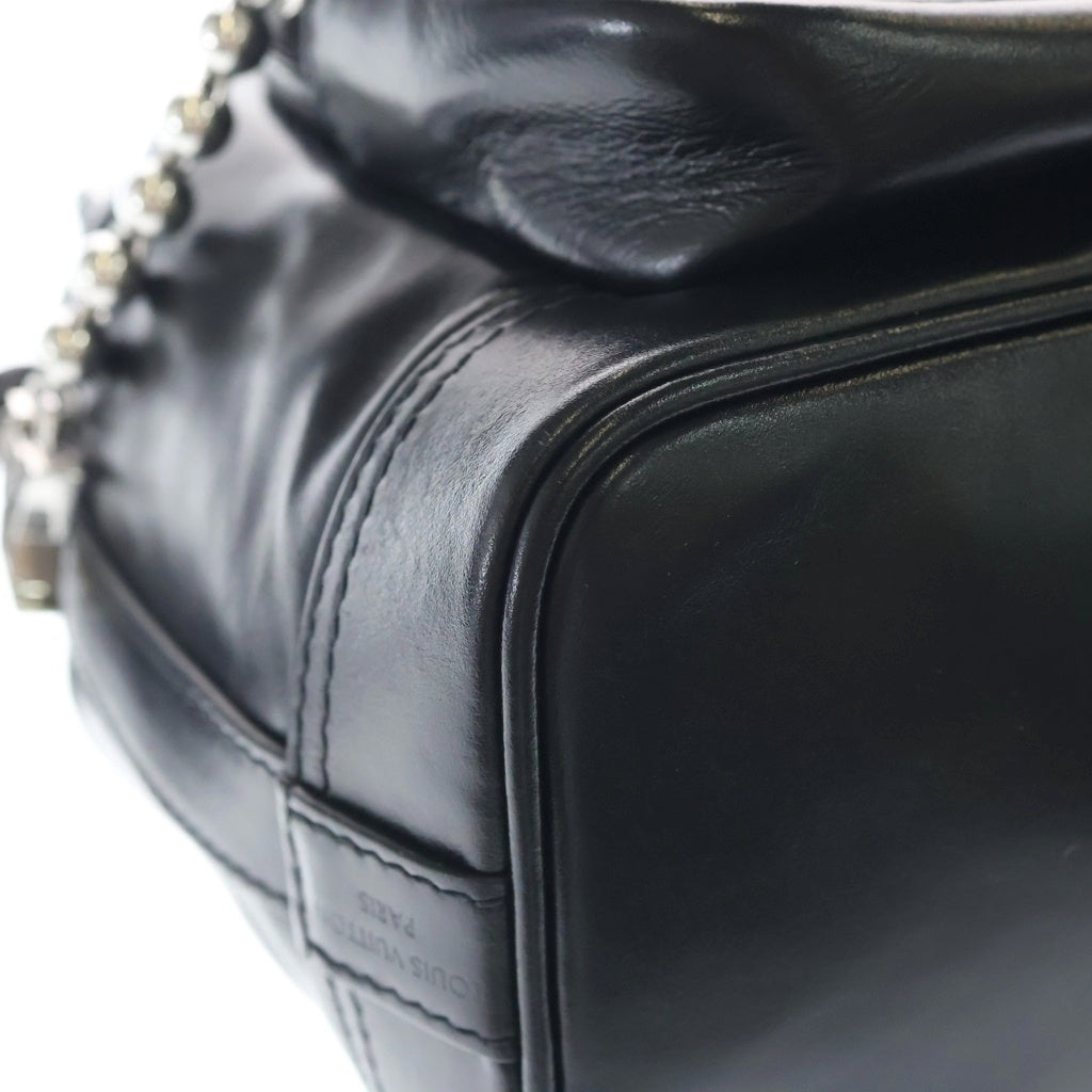 LOUIS VUITTON(ルイヴィトン) LV NIGHT ノエ カーゴ ショルダーバック ブラック シルバー金具 M13985 レディース