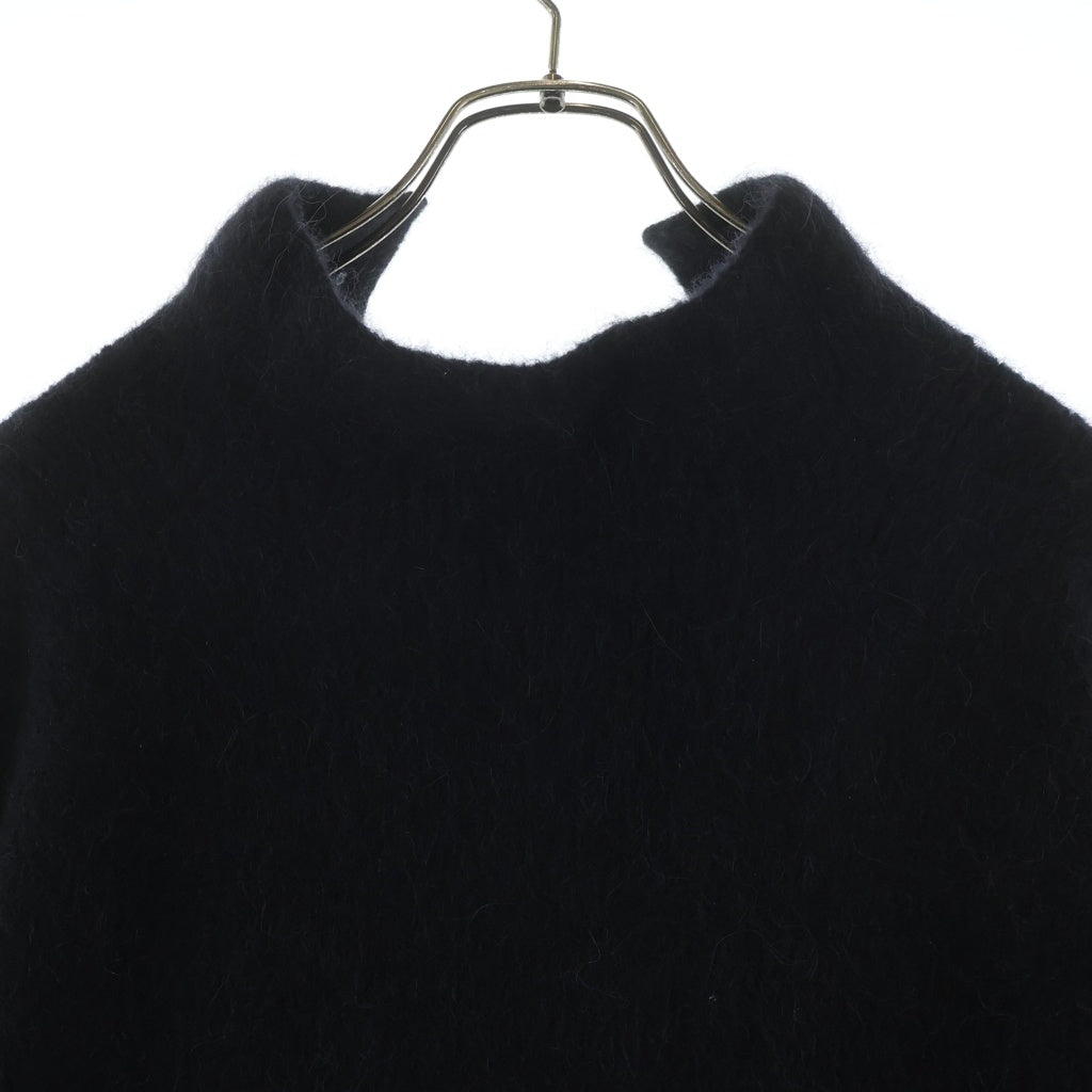 Rick Owens(リックオウエンス) 24AW Alpaca Knit Fisherman Tabard Turtleneck アルパカ ニット ブラック