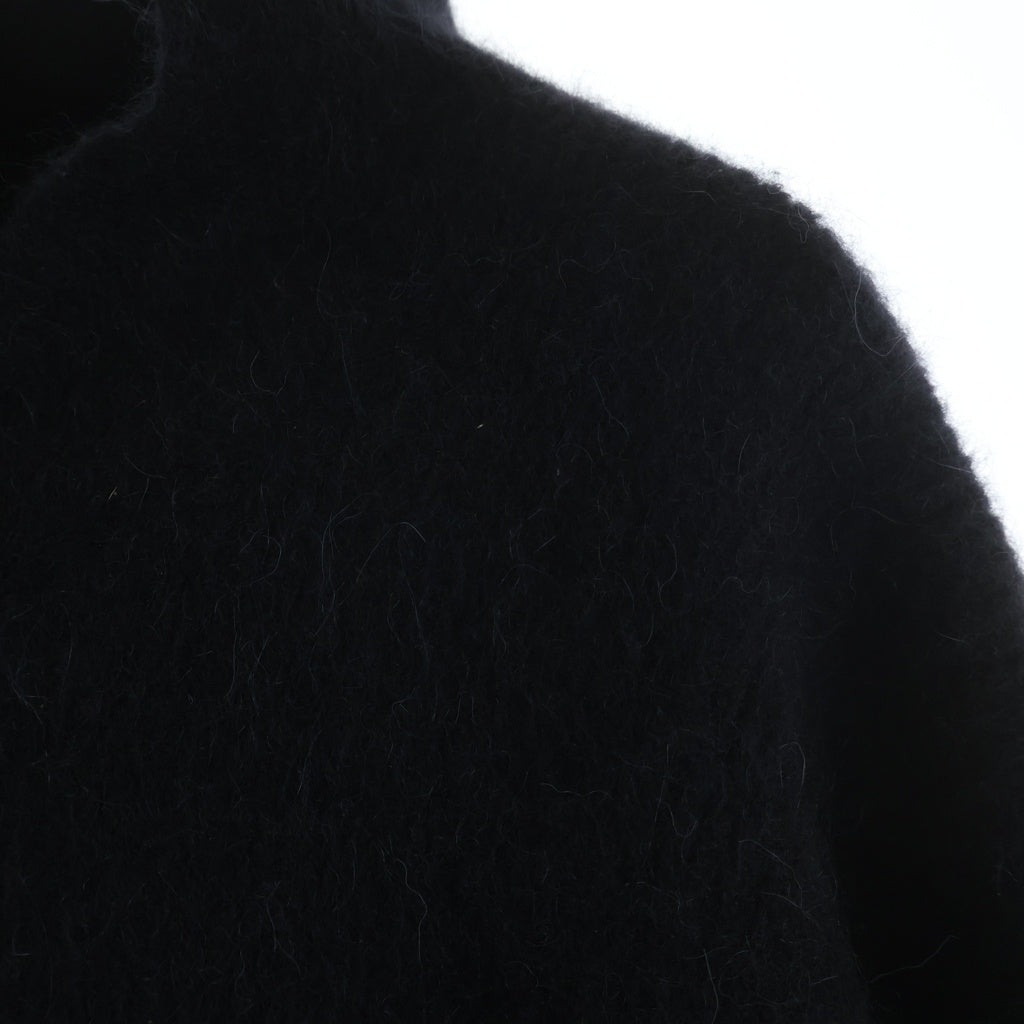 Rick Owens(リックオウエンス) 24AW Alpaca Knit Fisherman Tabard Turtleneck アルパカ ニット ブラック