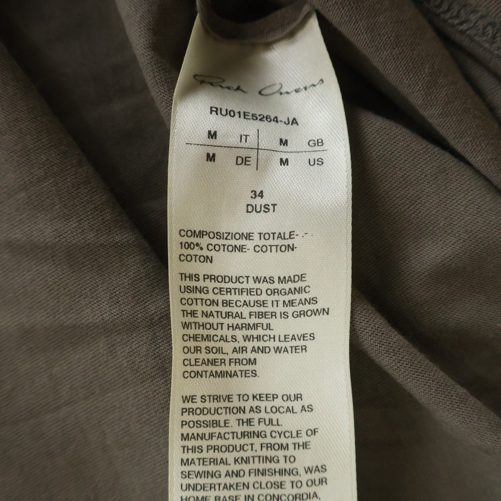Rick Owens(リックオウエンス) 26SS Level 半袖Tシャツ カットソー グレー