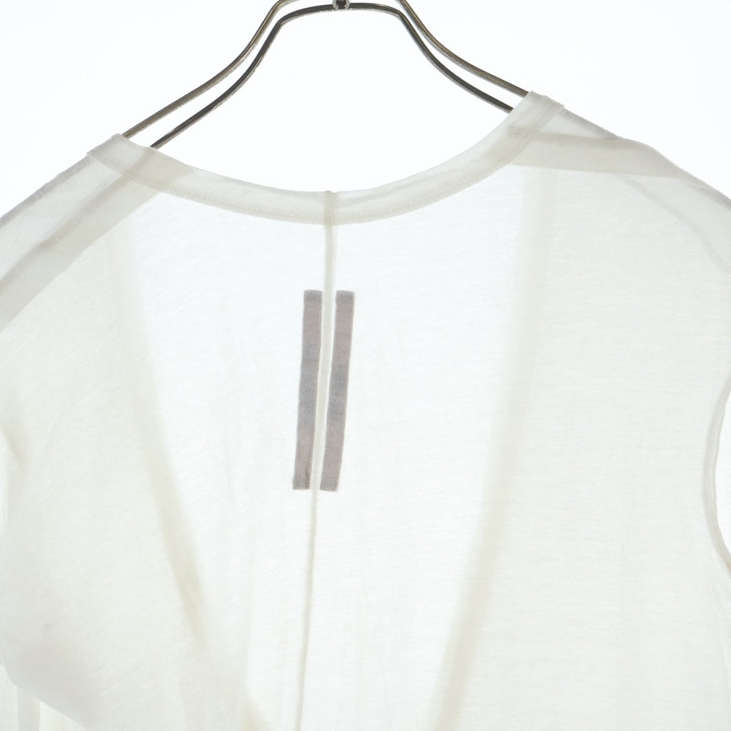 Rick Owens(リックオウエンス) 24AW Vネックロング丈ノースリーブトップス ホワイト