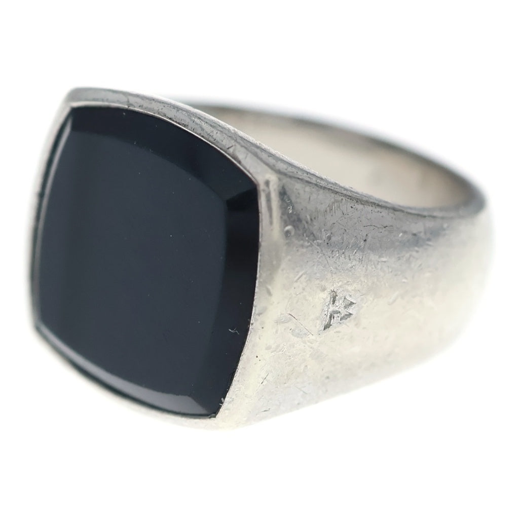 TOMWOOD(トムウッド) Cushion Black Onyx クッションリング シルバー