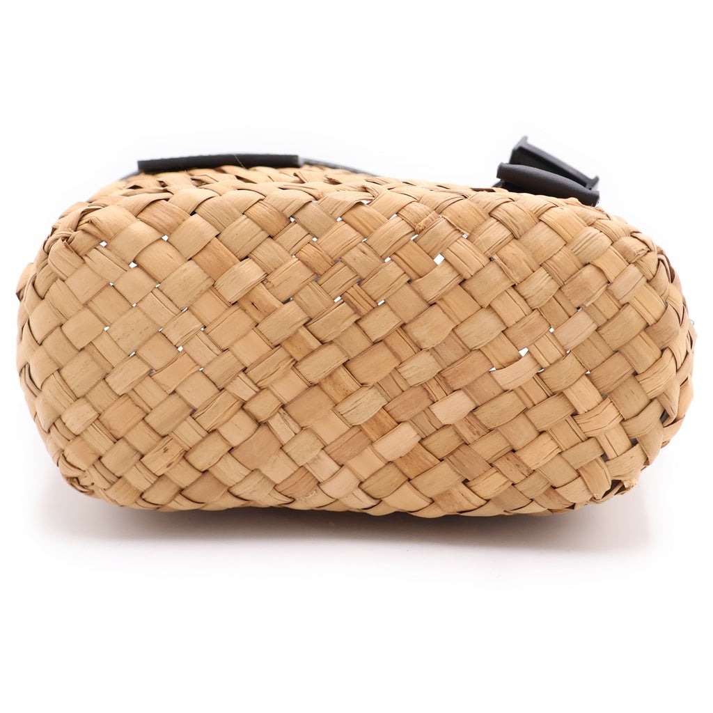 Sacai(サカイ) Hybrid Marche Microbag ハイブリッド マーチカーフスキン カゴバッグ ブラウン レディース