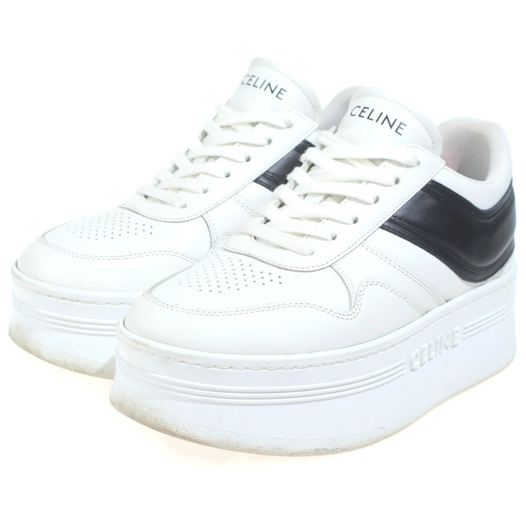 CELINE(セリーヌ) ブロック ローカットスニーカー ブラック/ホワイト 37 レディース