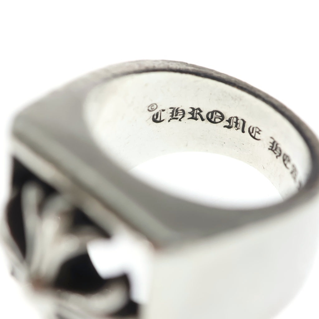 CHROME HEARTS(クロムハーツ) LETTER BLOCK レターブロックCHプラス リング シルバー