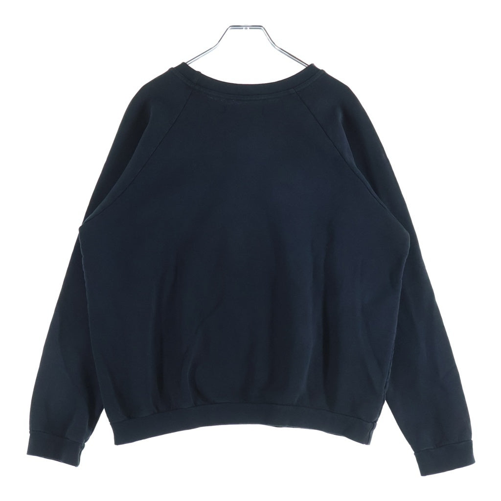 RAF SIMONS(ラフシモンズ) 02 03AW Virginia Creeper期 Sweater カレッジロゴプリント クルーネックスウェット トレーナー ネイビー