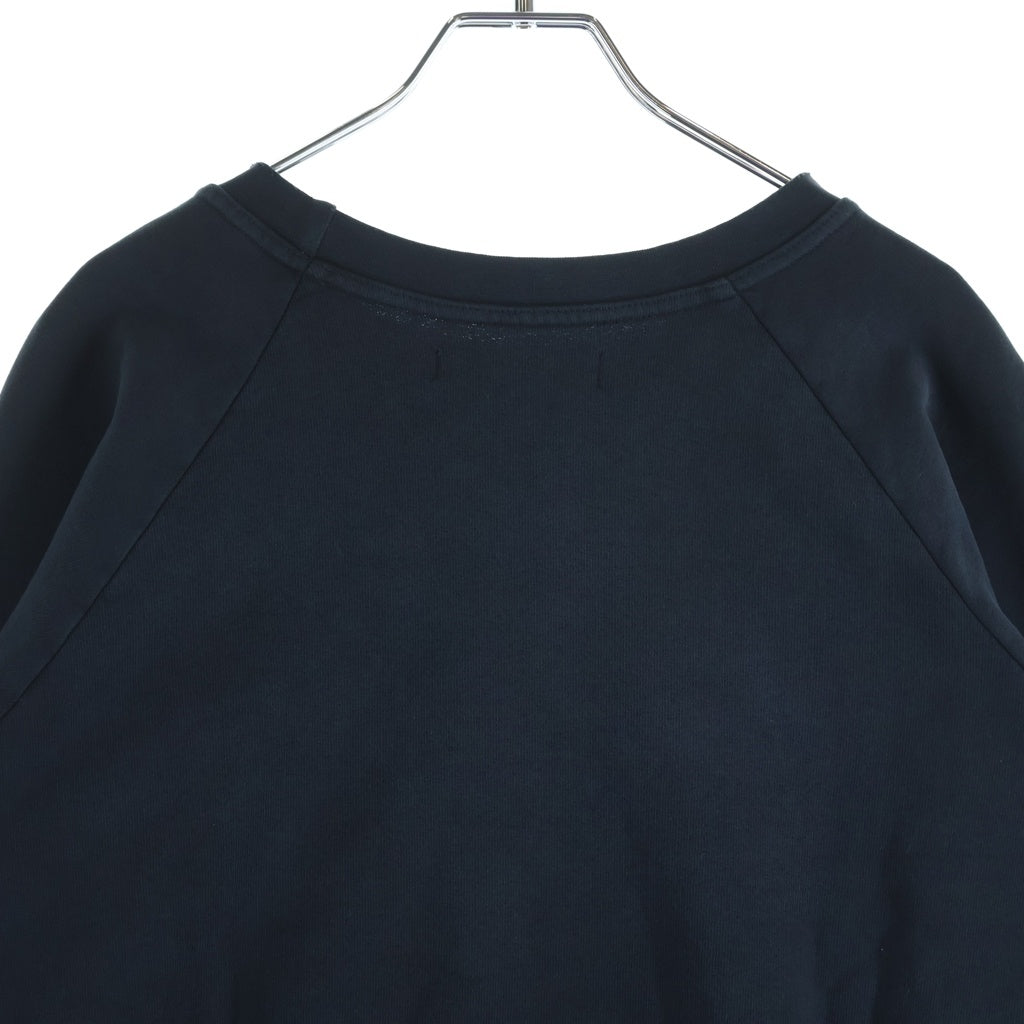 RAF SIMONS(ラフシモンズ) 02 03AW Virginia Creeper期 Sweater カレッジロゴプリント クルーネックスウェット トレーナー ネイビー