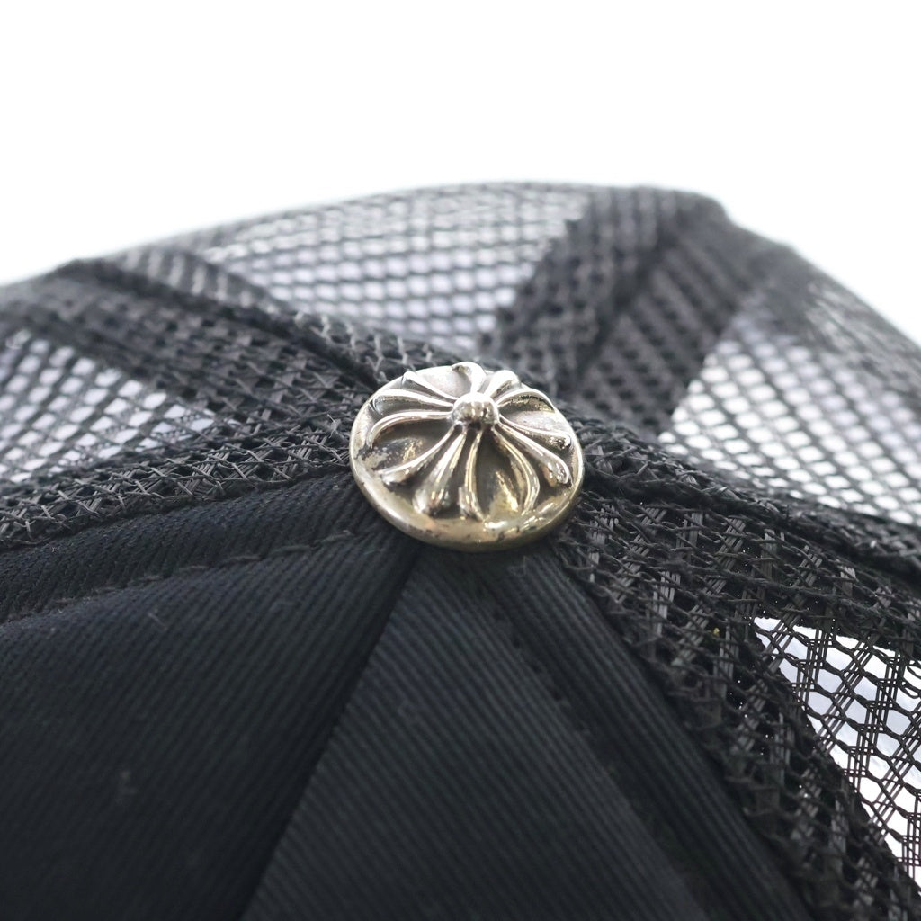 CHROME HEARTS(クロムハーツ) TRUCKER CAP トラッカーキャップ CHパッチクロスボール付メッシュ帽子 ブラック