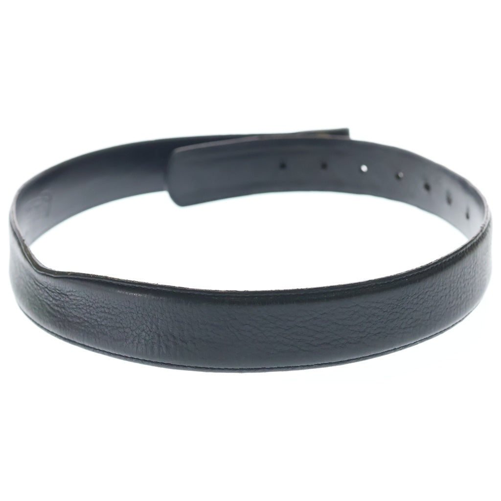 CHROME HEARTS(クロムハーツ) 1.5 STRAP 1.5インチ ホースシューリベッツ レザーベルトストラップ ブラック