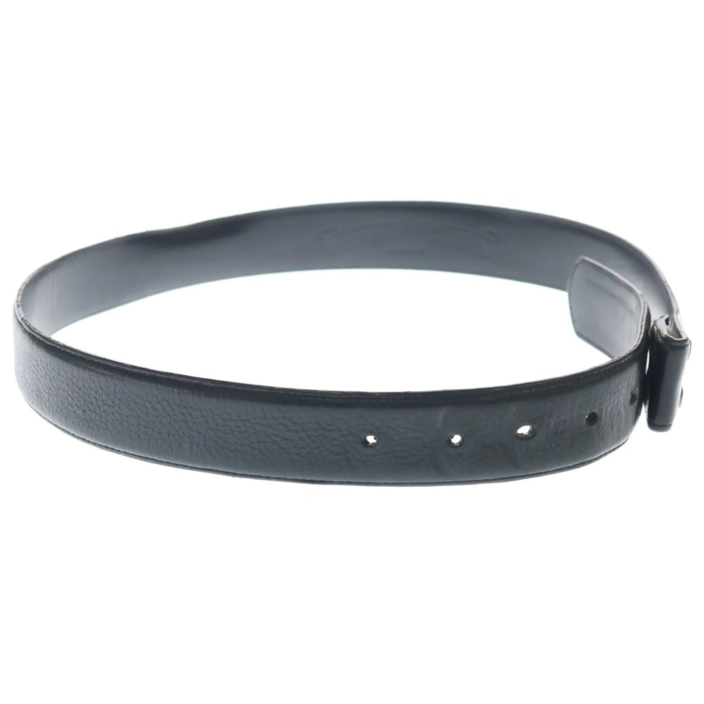 CHROME HEARTS(クロムハーツ) 1.5 STRAP 1.5インチ ホースシューリベッツ レザーベルトストラップ ブラック