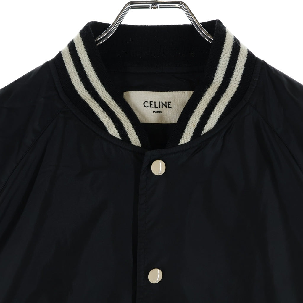 CELINE(セリーヌ) ロゴ テディ ナイロンジャケット ブルゾン ブラック 2W365495M