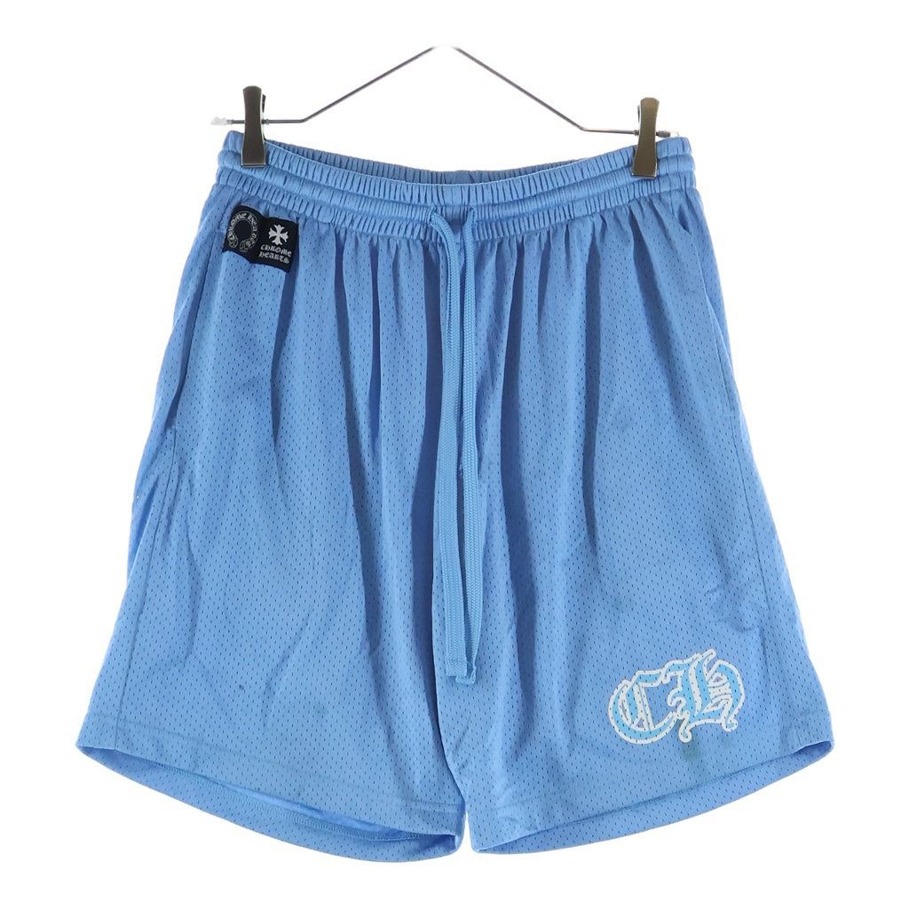 CHROME HEARTS(クロムハーツ) MESH WARM UP JERSEY メッシュ バーシティー ジャージー CHプリントメッシュ ハーフパンツ ブルー