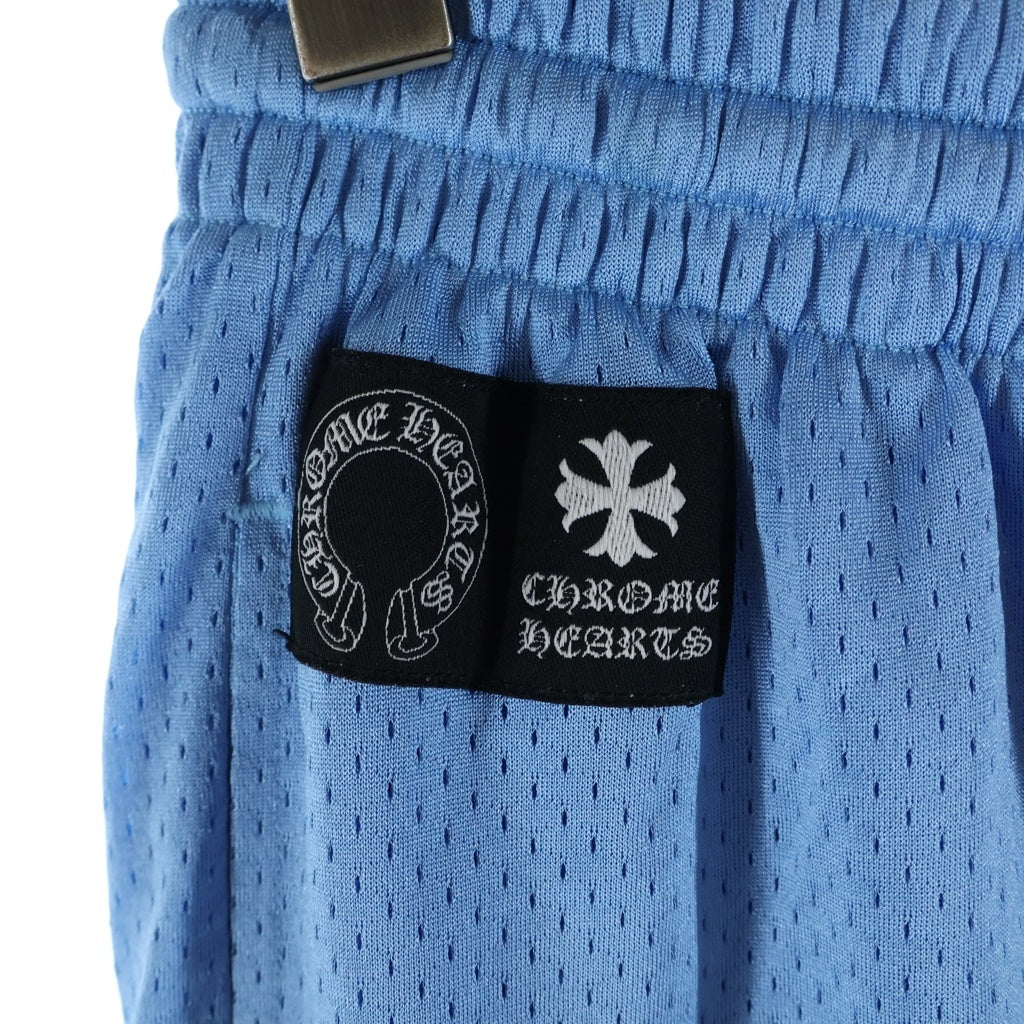 CHROME HEARTS(クロムハーツ) MESH WARM UP JERSEY メッシュ バーシティー ジャージー CHプリントメッシュ ハーフパンツ ブルー