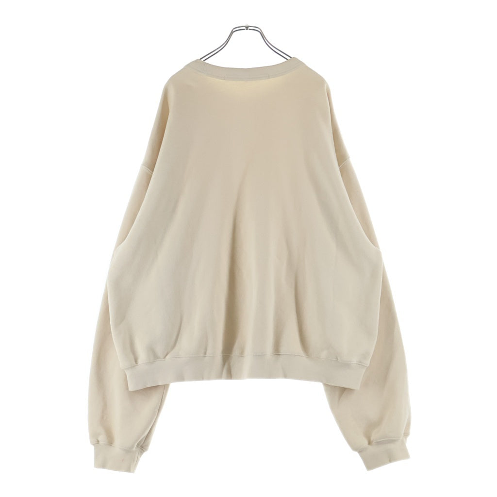 ALEXANDER WANG(アレキサンダーワン) フロントロゴ スウェット ロングスリーブTシャツ アイボリー UCC2221530