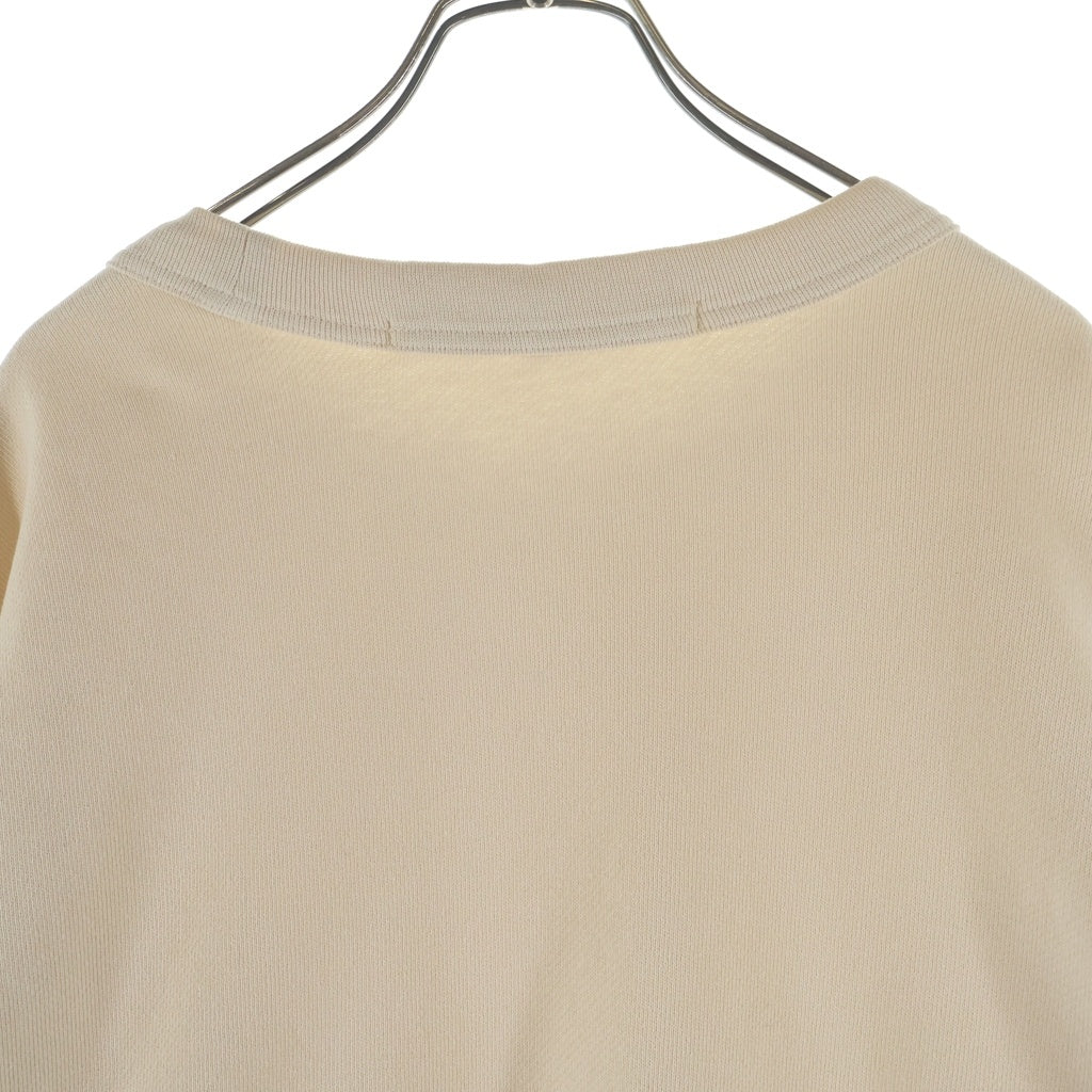 ALEXANDER WANG(アレキサンダーワン) フロントロゴ スウェット ロングスリーブTシャツ アイボリー UCC2221530