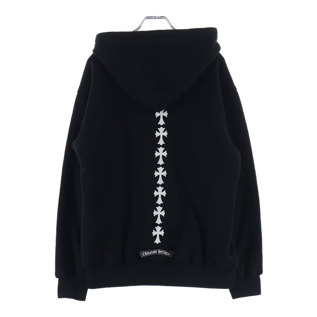 CHROME HEARTS(クロムハーツ) セメタリークロス ダガージップ 裏地サーマル ジップアップフーディ パーカー ブラック