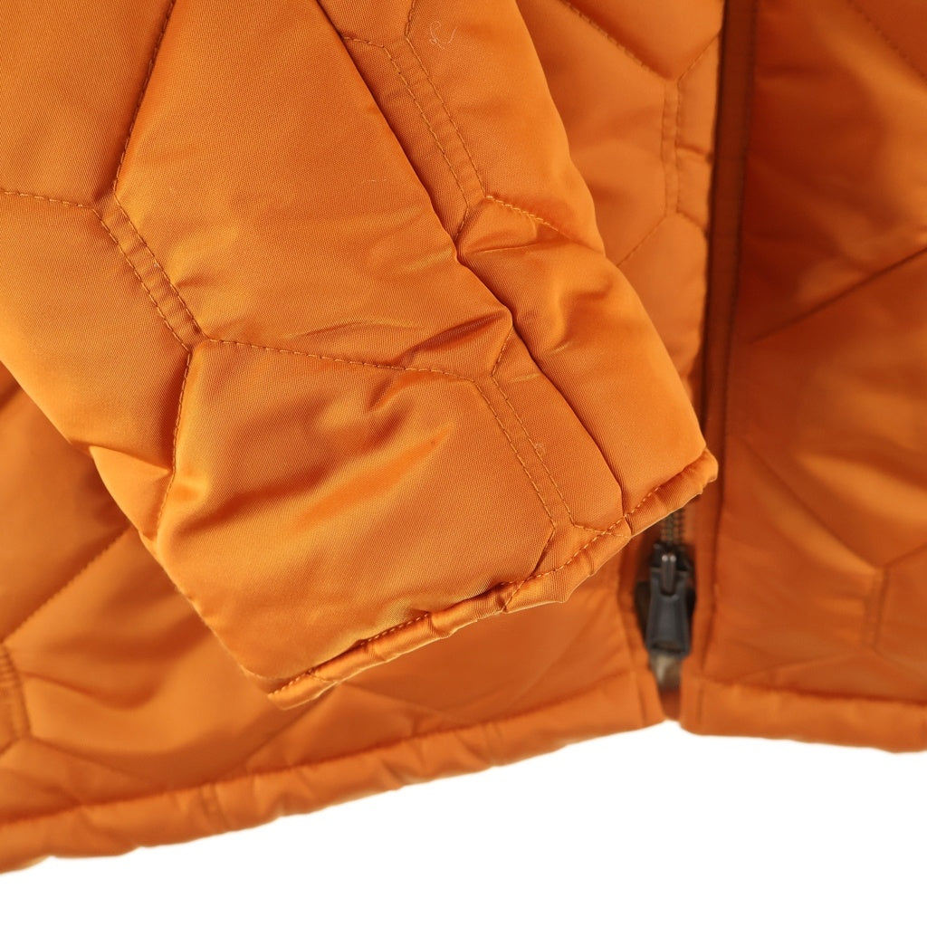 SUPREME(シュプリーム) 15AW Quilted Flight Satin Parka ジップアップキルティング サテンフライトジャケット オレンジ