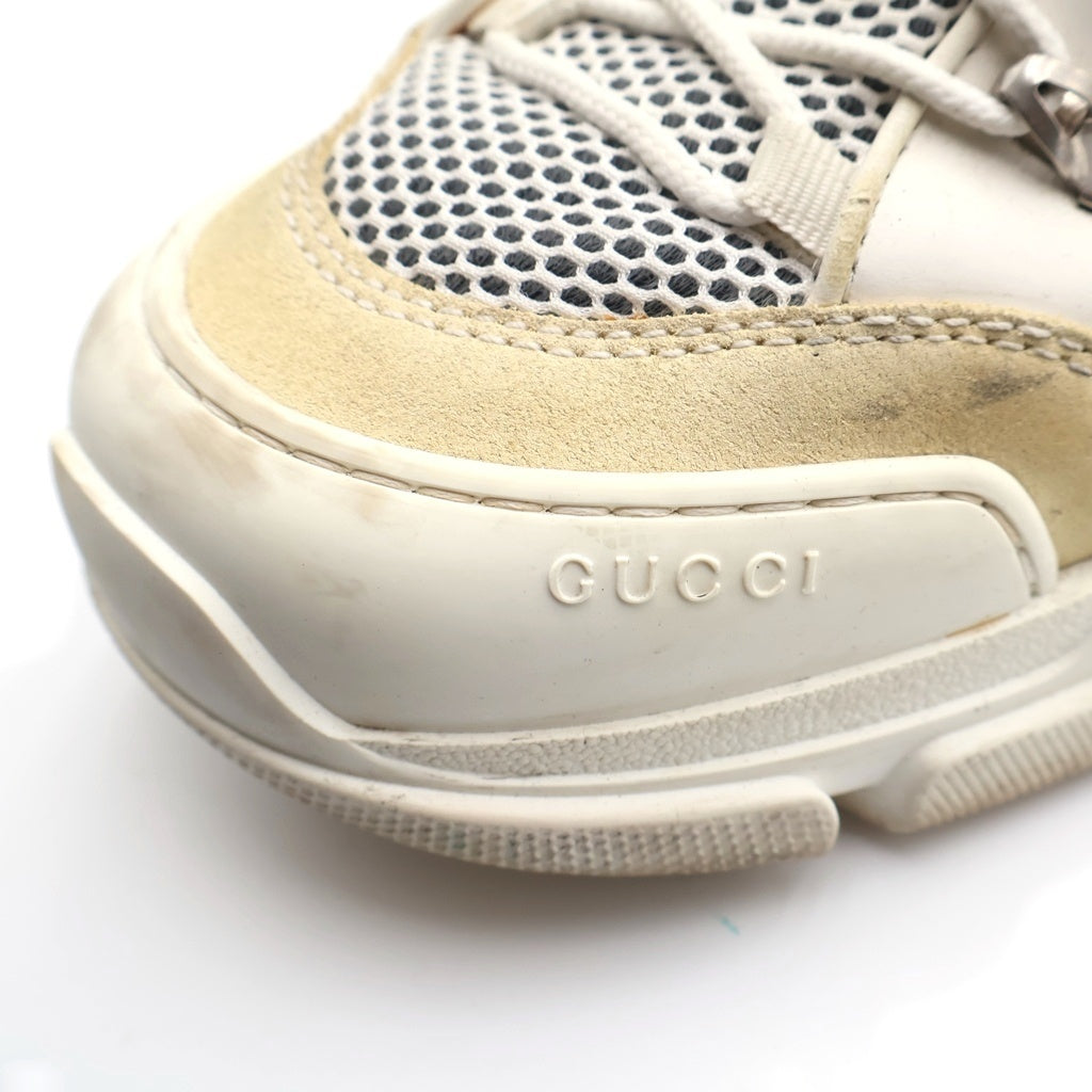 GUCCI(グッチ) フラッシュトレック ローカチャンキー ローカットスニーカー シューズ ホワイト