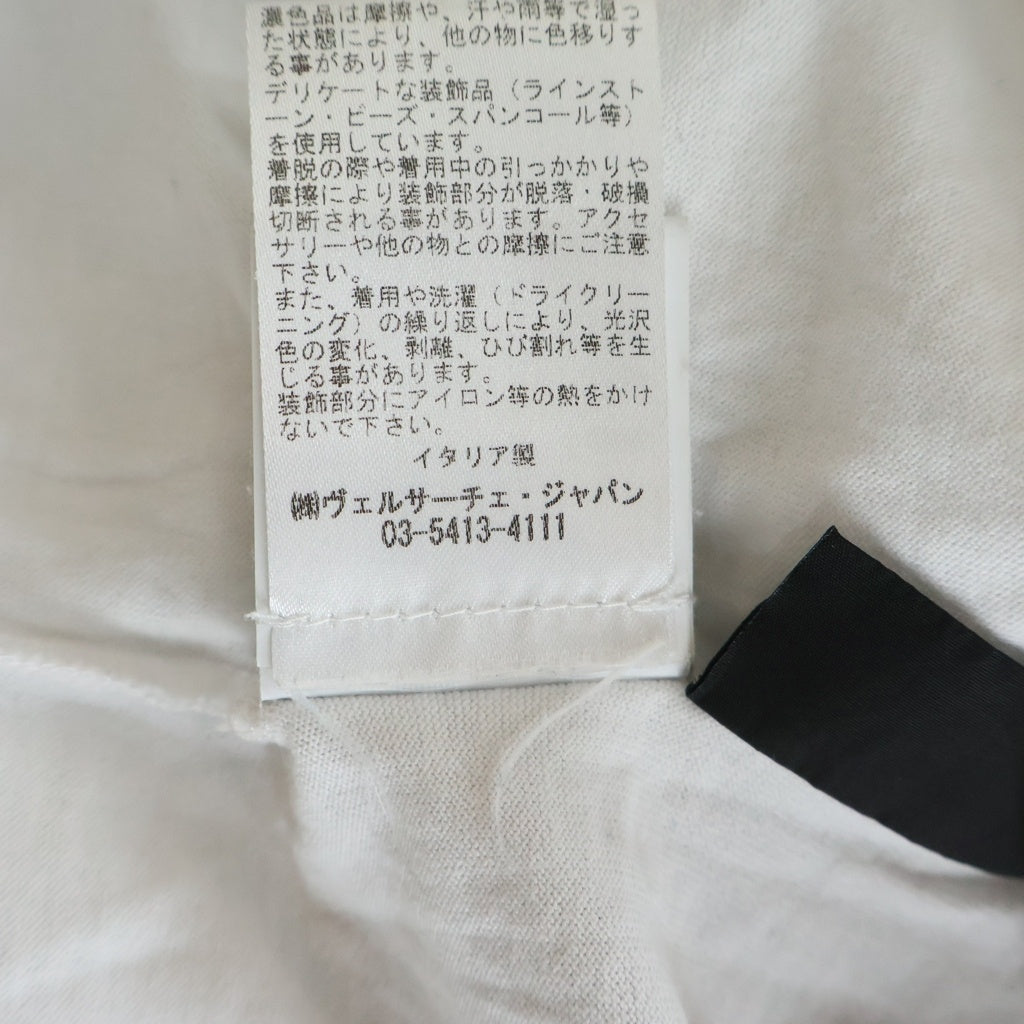 VERSACE(ヴェルサーチ) 19SS スタッズ装飾 半袖Tシャツ カットソー ホワイト